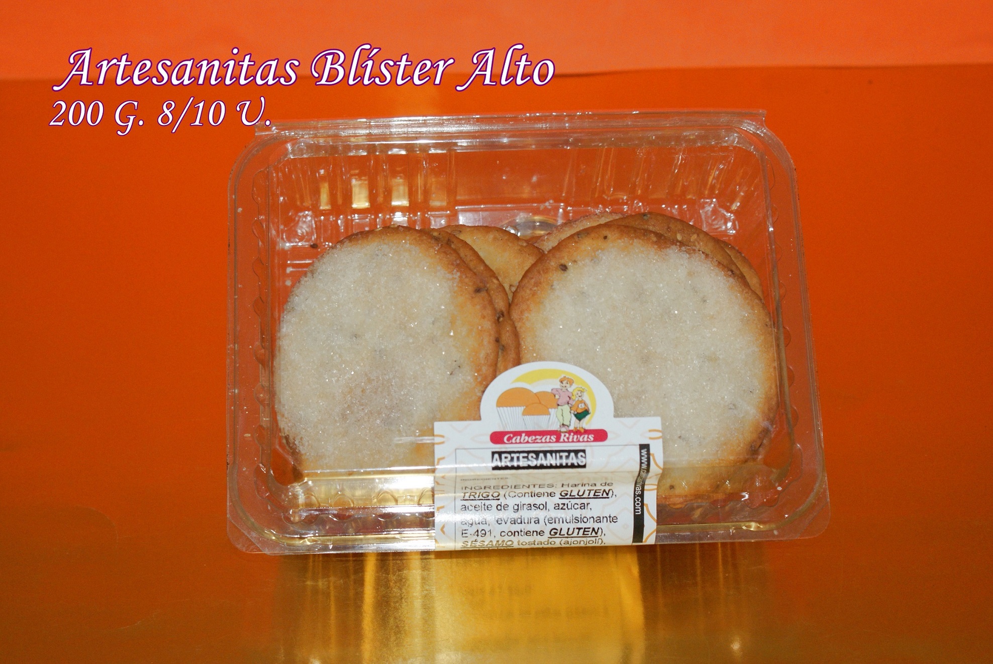 ARTESANITAS, BLISTER 8/10U/(200G),C/.8 BLISTER